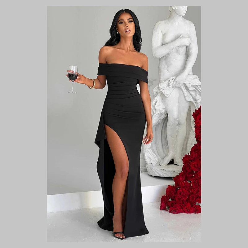 High Slit Slim Formal Dress